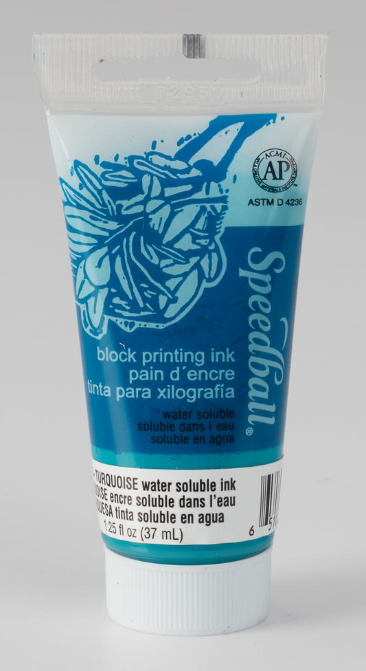 TURQUOISE WATER-SOLUBLE BLOCK PRINTING INK 37ML