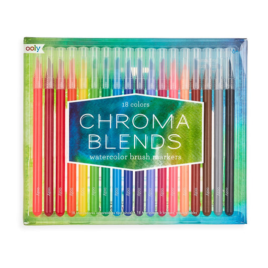 18 CHROMA BLENDS WATERCOLOR MARKERS