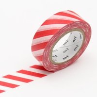RED STRIPE WASHI 15MM