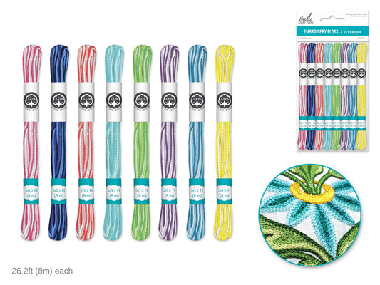 EMBROIDERY FLOSS VARIEGATED BRIGHTS